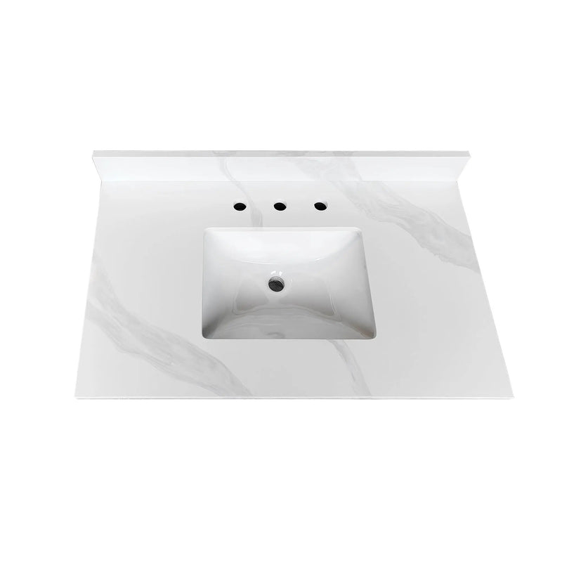 37-Inch Quartz Bathroom Vanity Top by HouseOfZazla