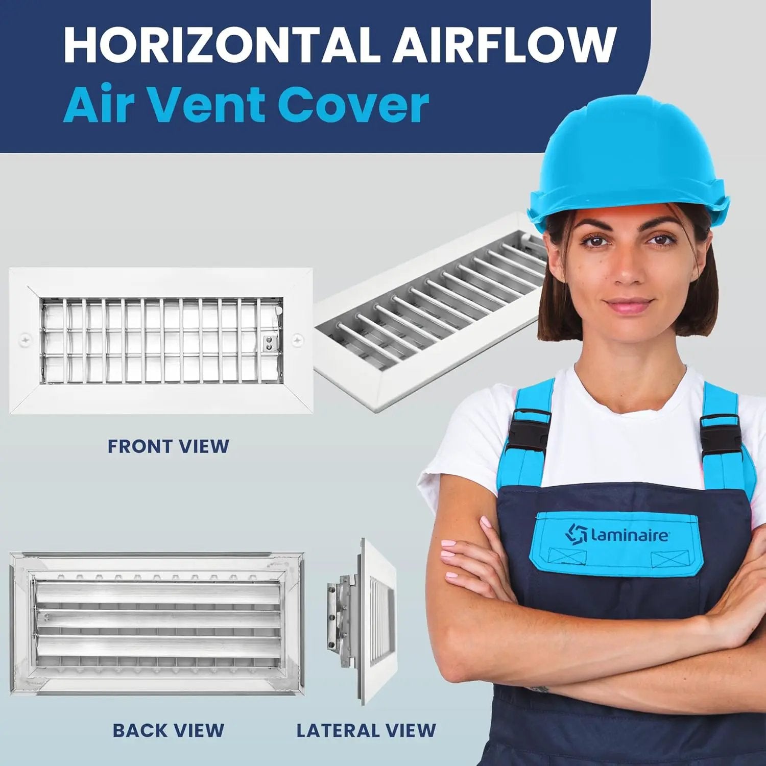 Adjustable Aluminum HVAC Vent Cover 10X4 - Box of 24 by HouseOfZazla