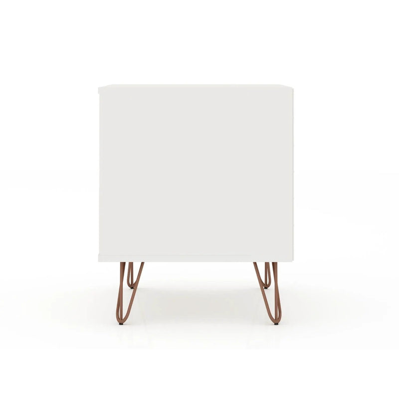 Rockefeller - Nightstand With 1 Drawer - White by HouseOfZazla