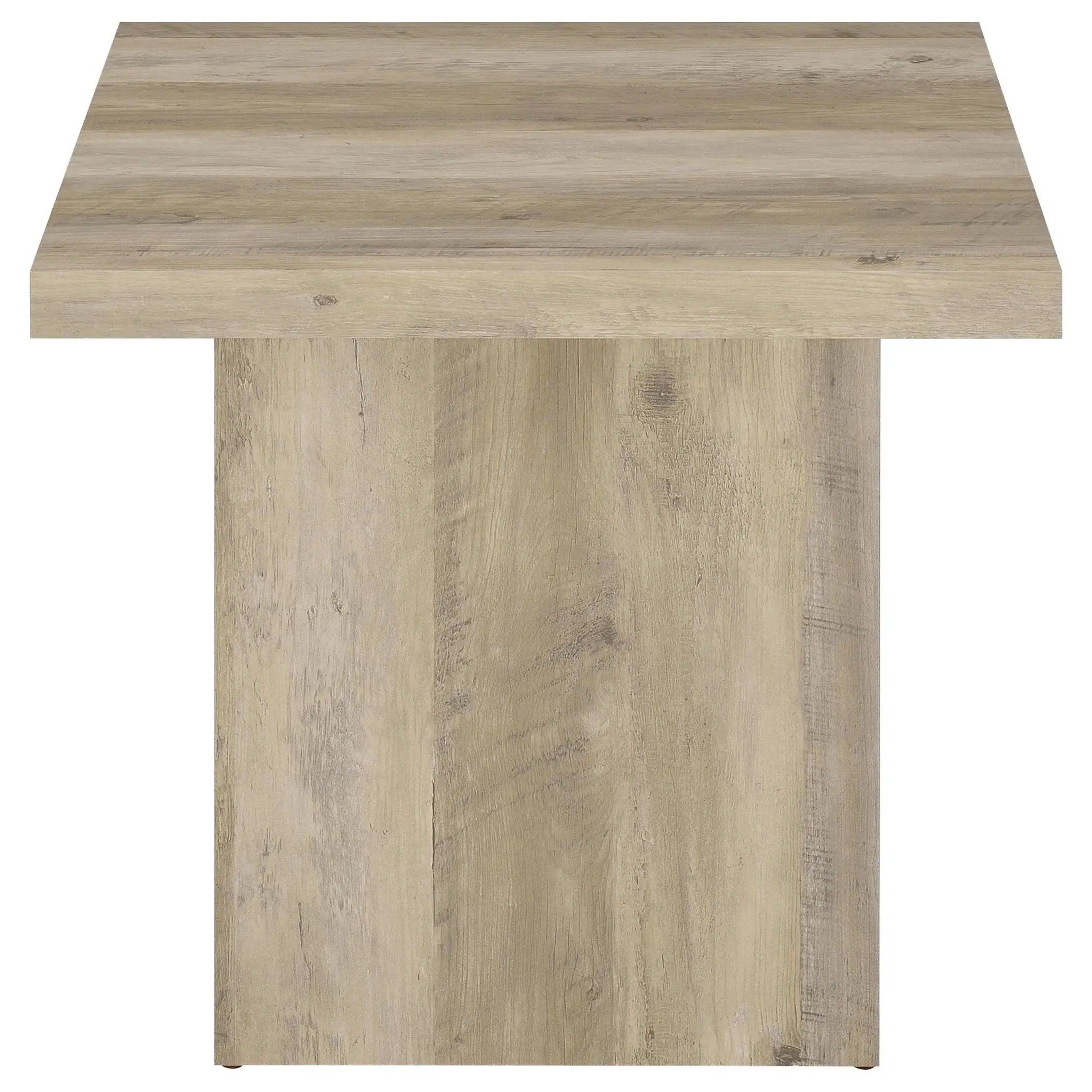 Devar 3-piece Square Coffee End Table Set Distressed Pine by Unique Piece Furniture