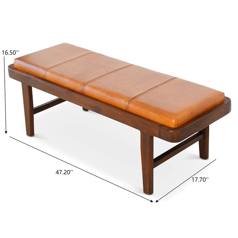Maddox - Bench - Rustic / Tan by HouseOfZazla