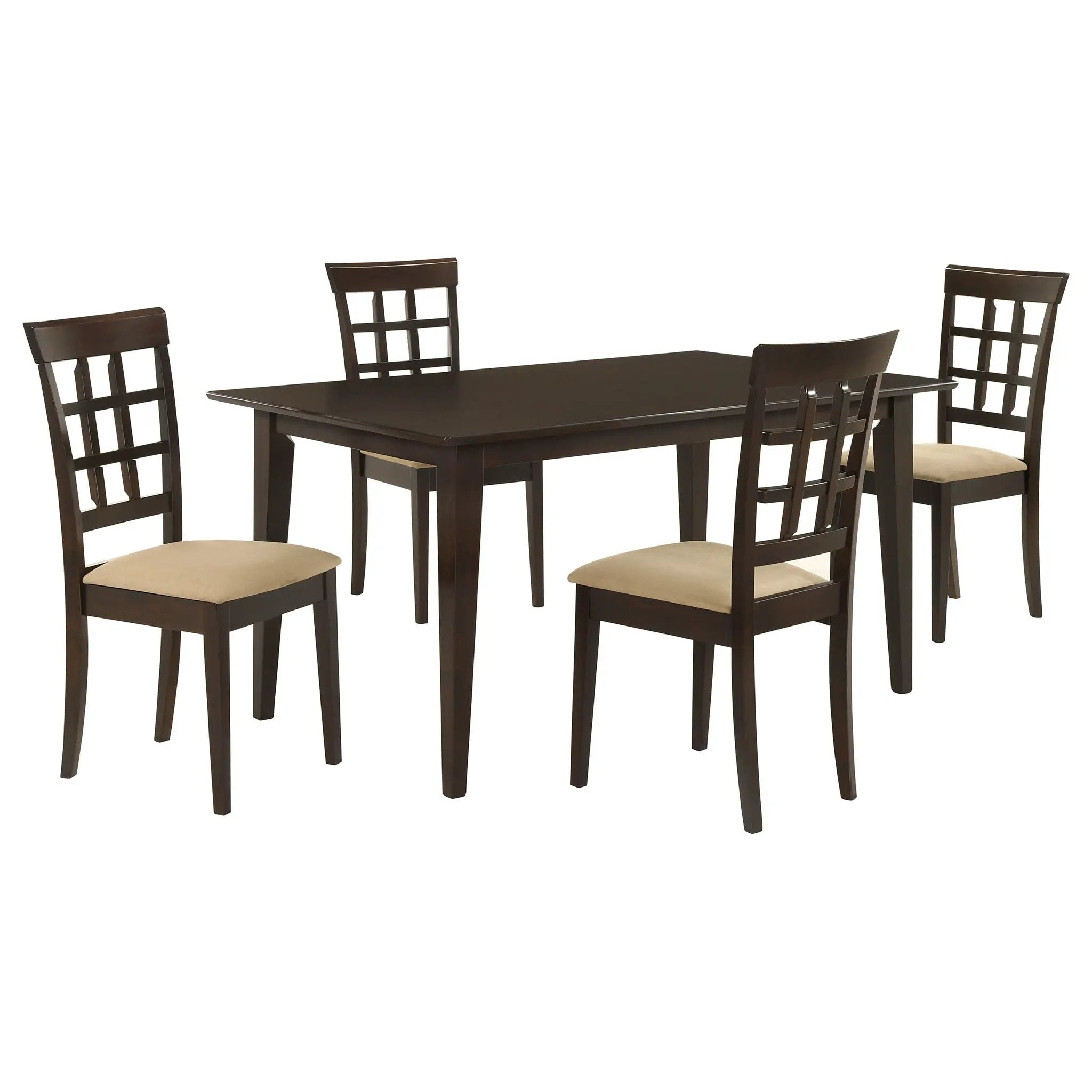 Gabriel 5-piece Rectangular 59-inch Dining Set Cappuccino by Unique Piece Furniture