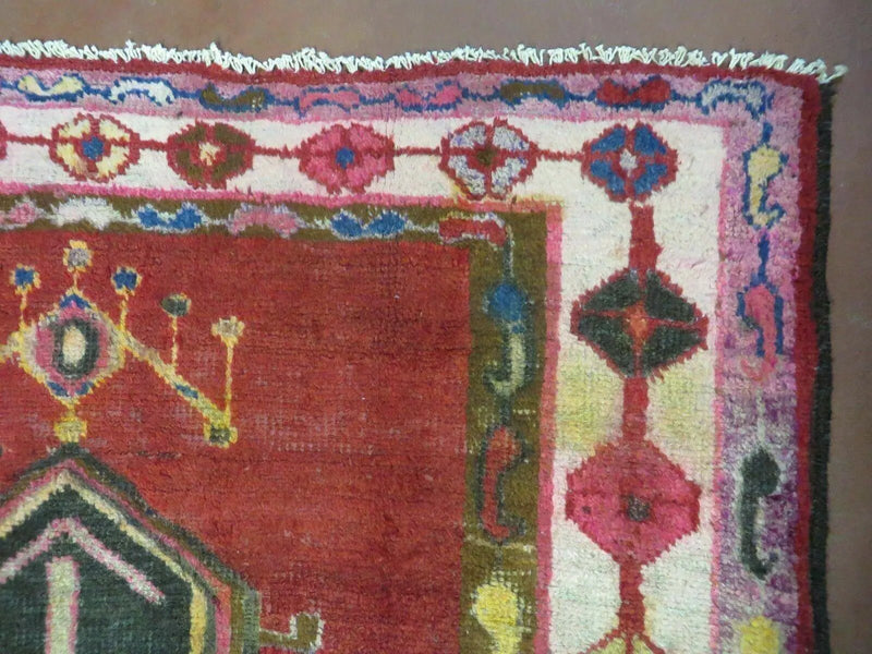 4' X 8' Antique Handmade Turkish Caucasian Kazak Design Wool Rug Veg Dyes Nice by Jewel Rugs