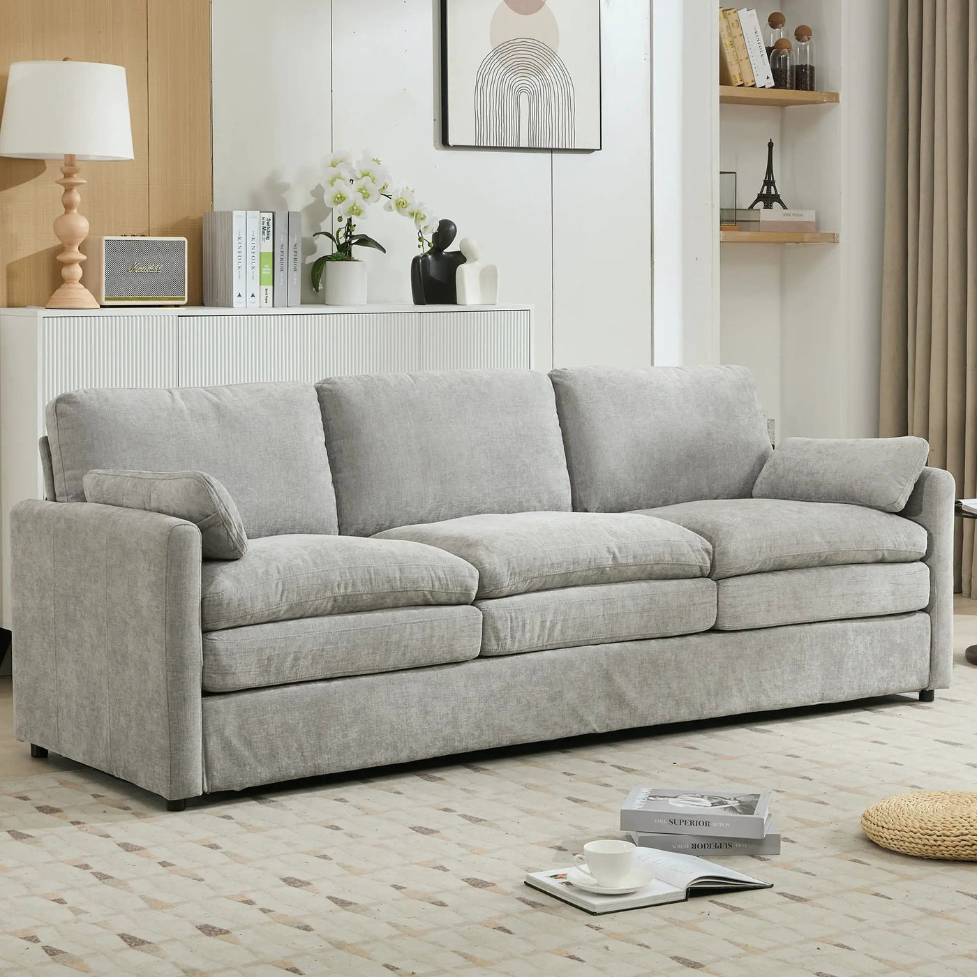 Cozy Upholstered 3 Seater Sofa Cushion For Living Room by HouseOfZazla