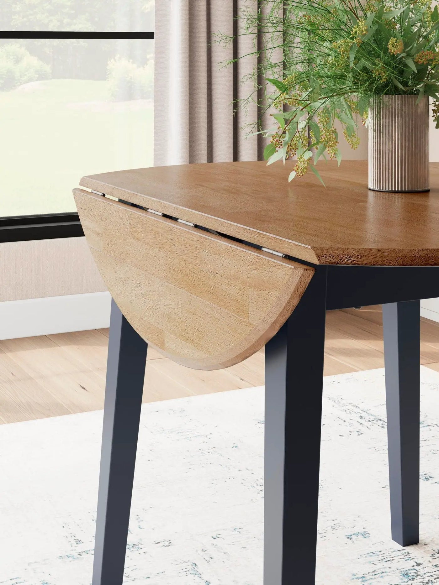 Gesthaven - Round Dining Room Drop Leaf Table by Unique Piece Furniture