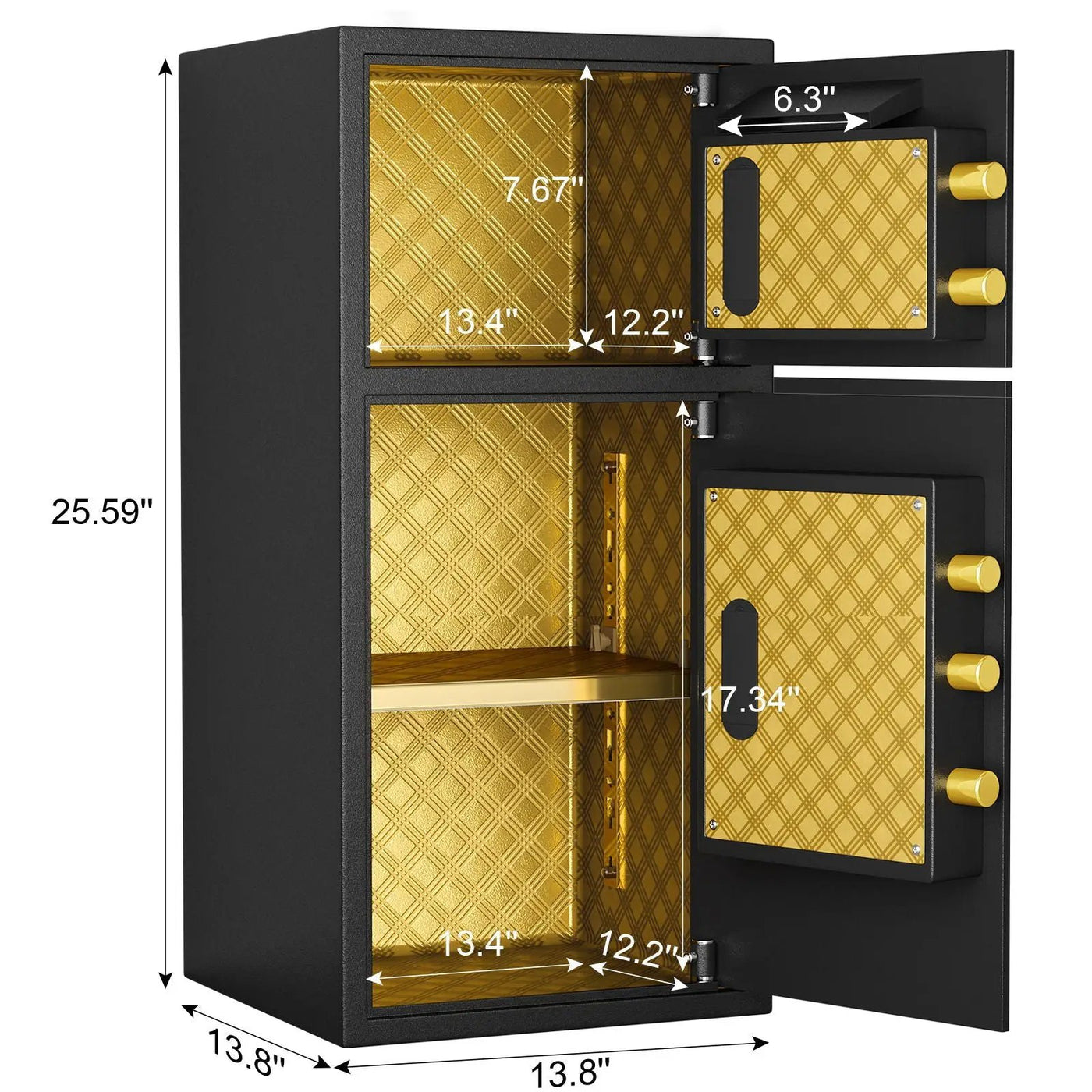 Large Double Door Coin Operated Safe, Digital Security Safe With Fireproof And Waterproof Bag by HouseOfZazla