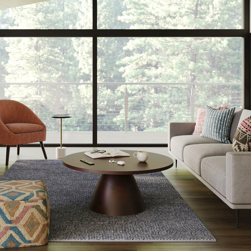 Winnie - Round Coffee Table - Walnut by Unique Piece Furniture
