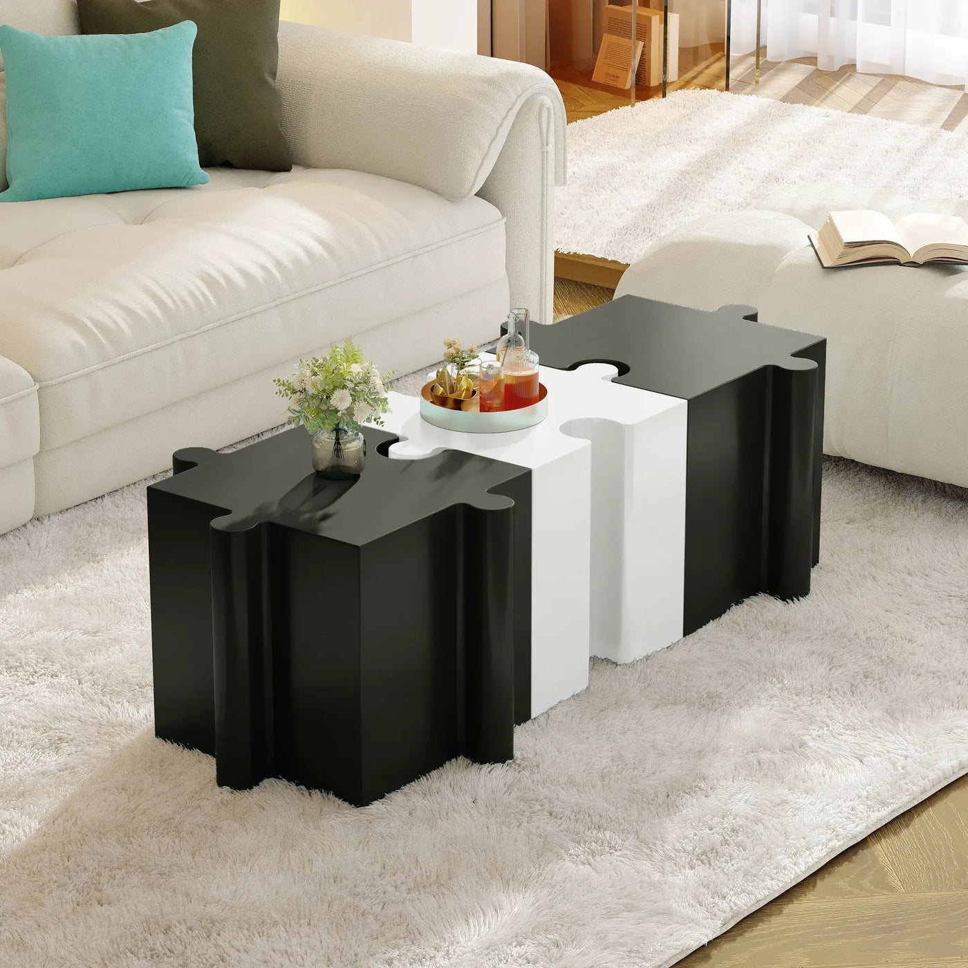 3-Piece Artistic Puzzle Table Set by HouseOfZazla