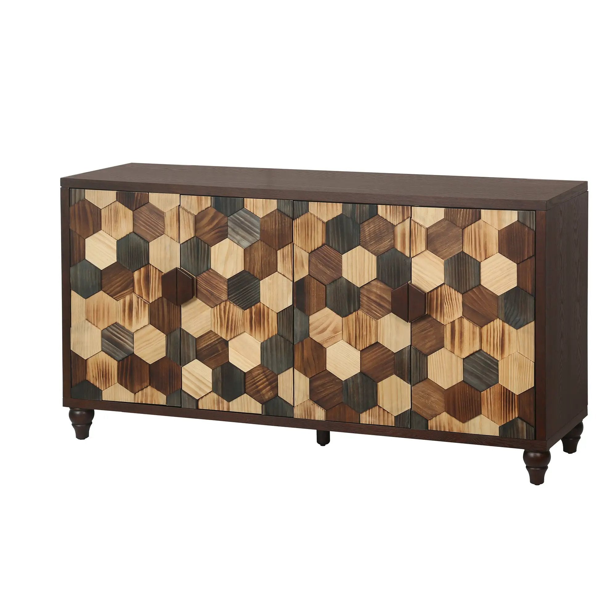 59.8" Sideboard With Honeycomb Pattern by HouseOfZazla