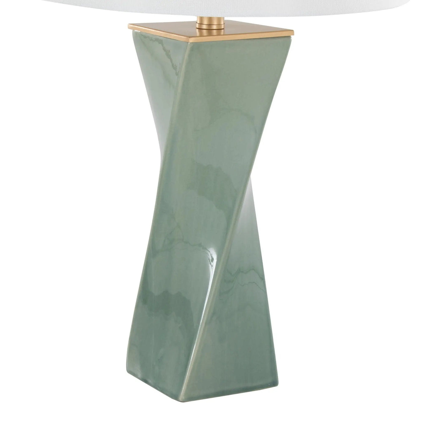Curvo - Square Contemporary Table Lamp by HouseOfZazla