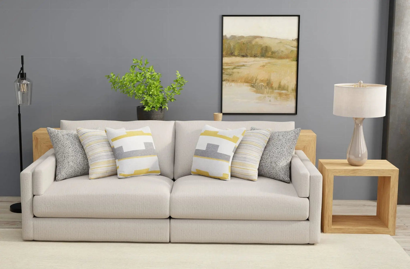 Trevor - 2 Piece Extra Deep Oversized Sofa by Unique Piece Furniture