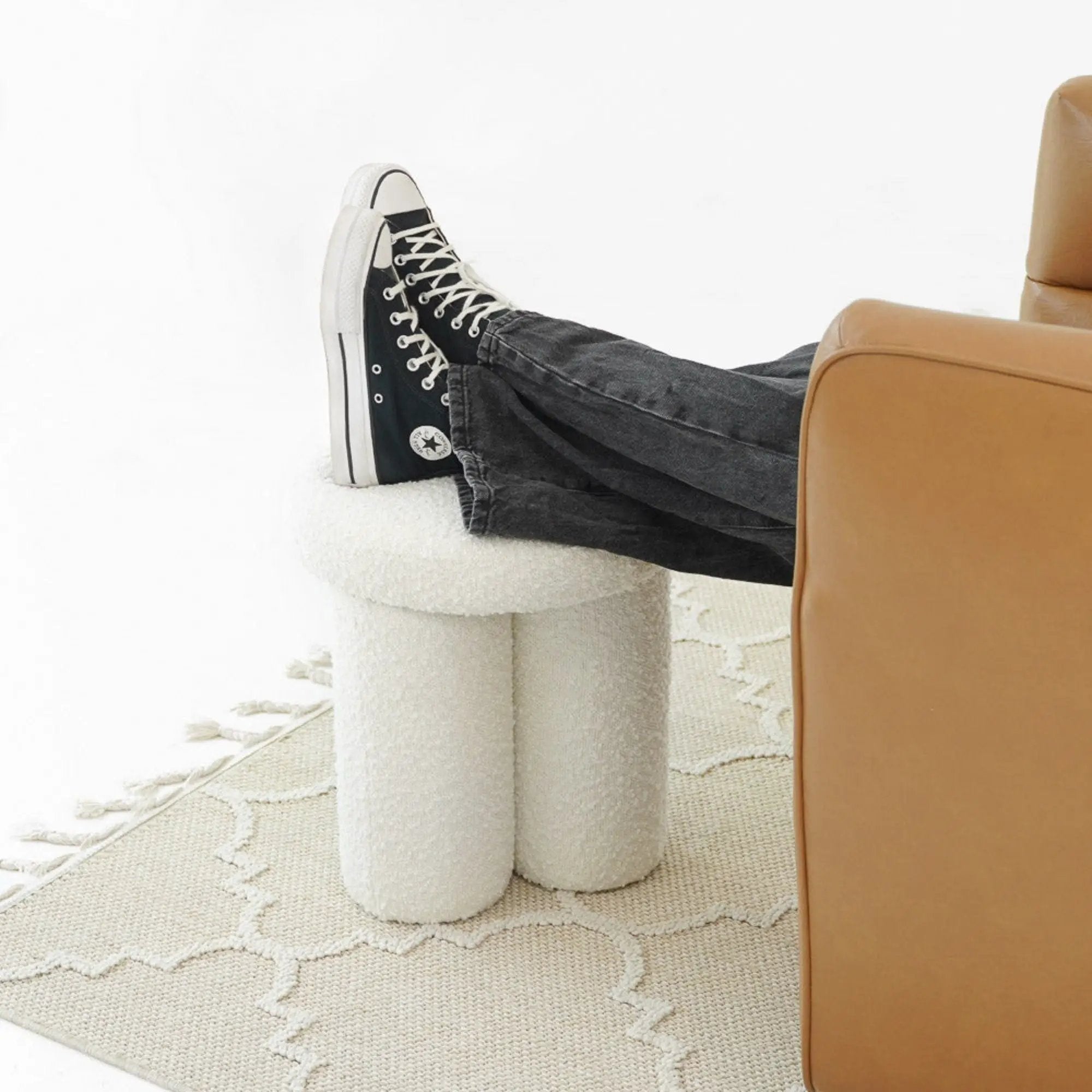Wesley - Stool - Ivory by HouseOfZazla