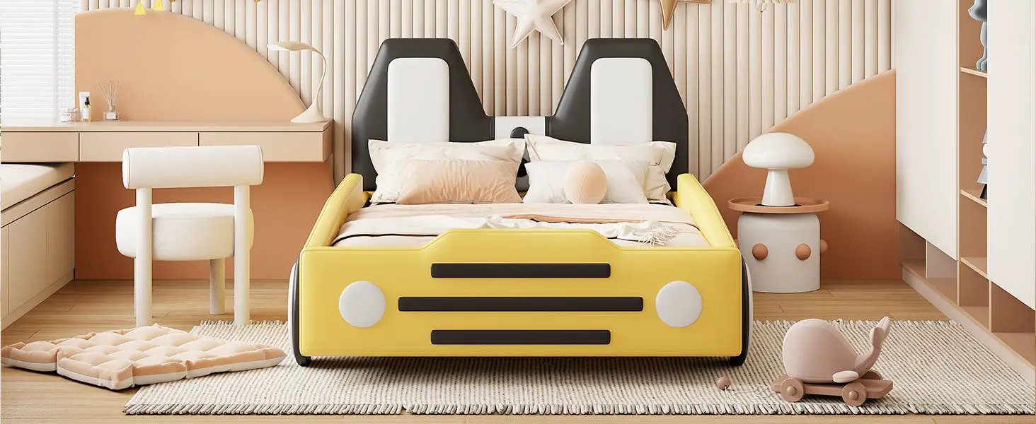 High Quality Race Car Shaped Platform Bed & Wheels by HouseOfZazla