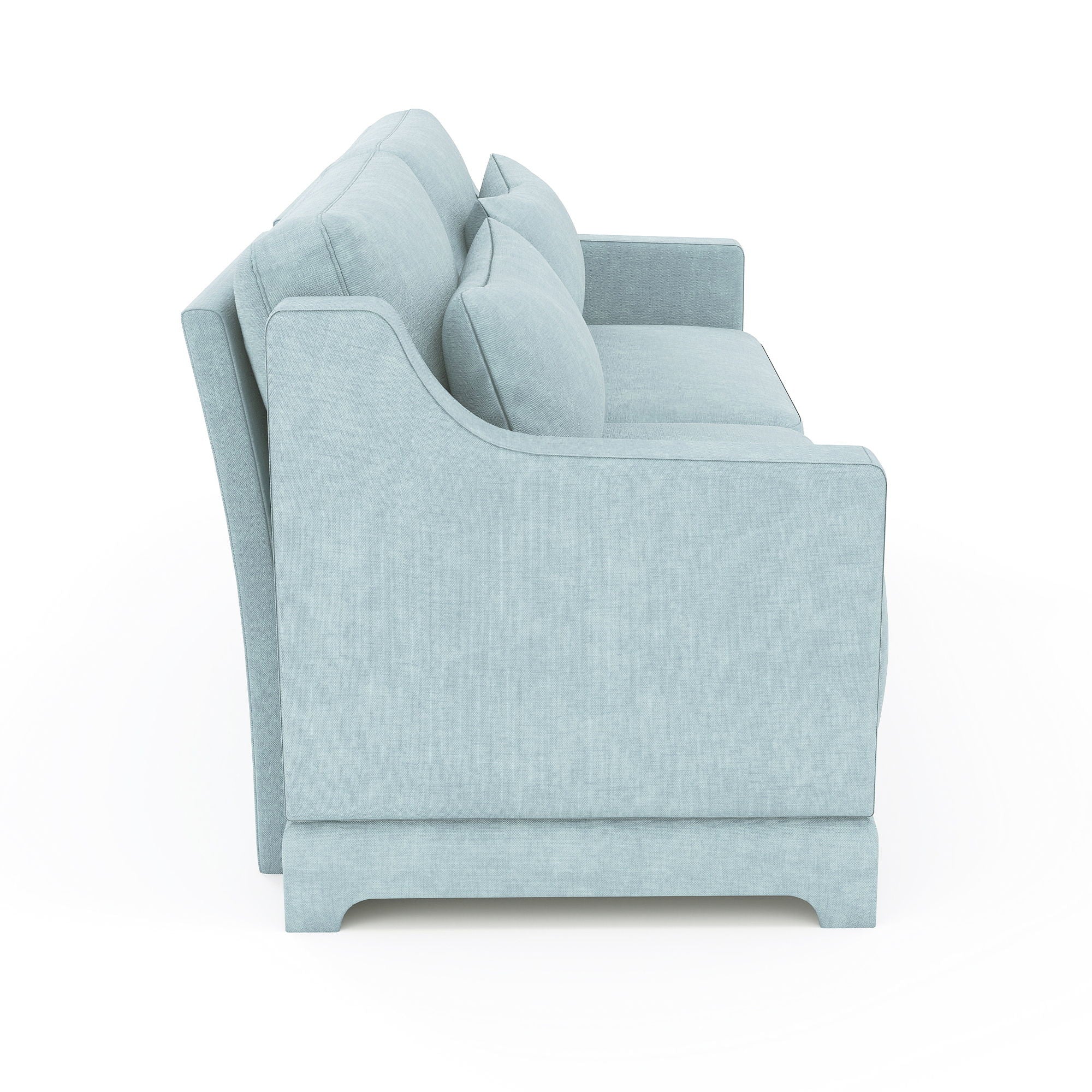 Elegant Sofa With Ergonomic Design And Lumbar Pillows