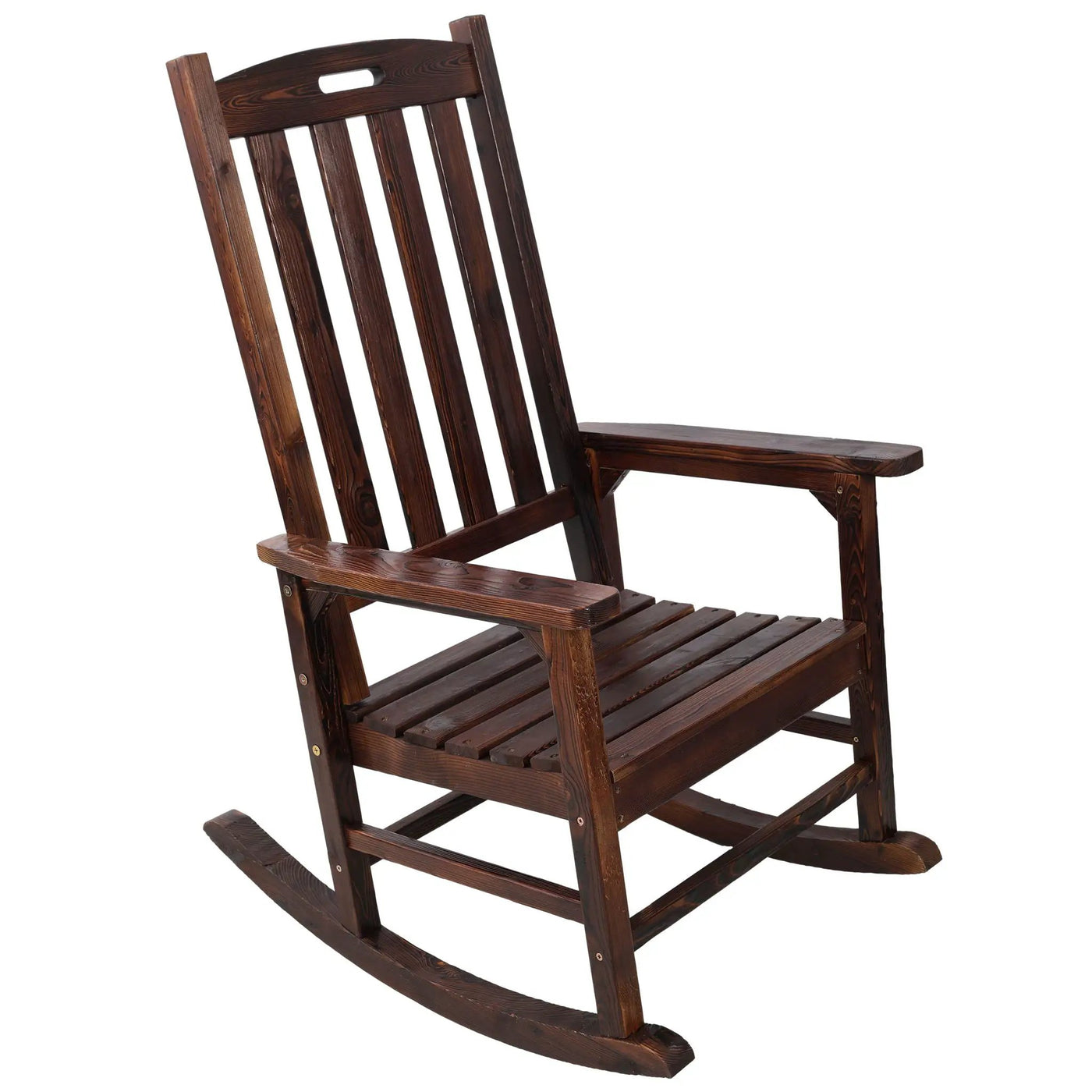 Oversized Porch Rocker Chair With Wide Seat And Tall Backrest by Unique Piece Furniture