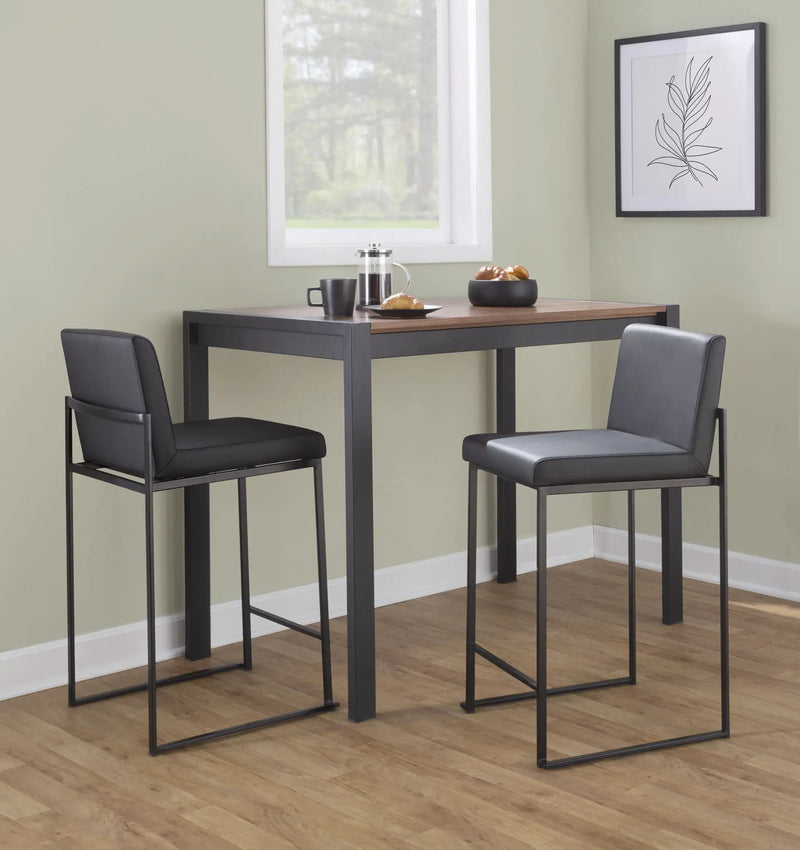 Fuji - Contemporary High Back Barstool Elegant Design by HouseOfZazla