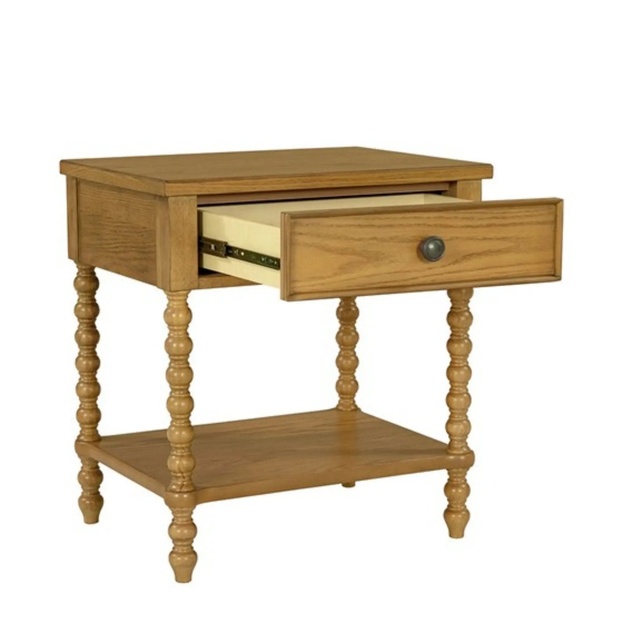Traditional Durable Nightstand Table With Drawer And Shelf by HouseOfZazla