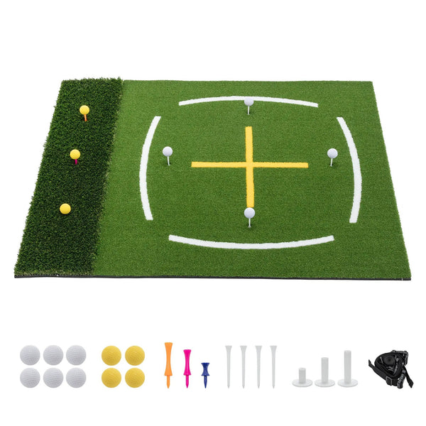 5'x4' Golf Hitting Mat with Cross Stance Guide