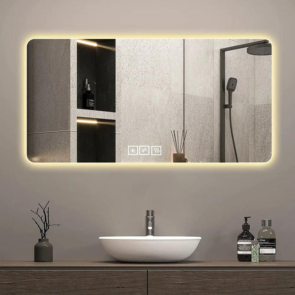 28"x60" Frameless LED Bathroom Mirror with Demist Function