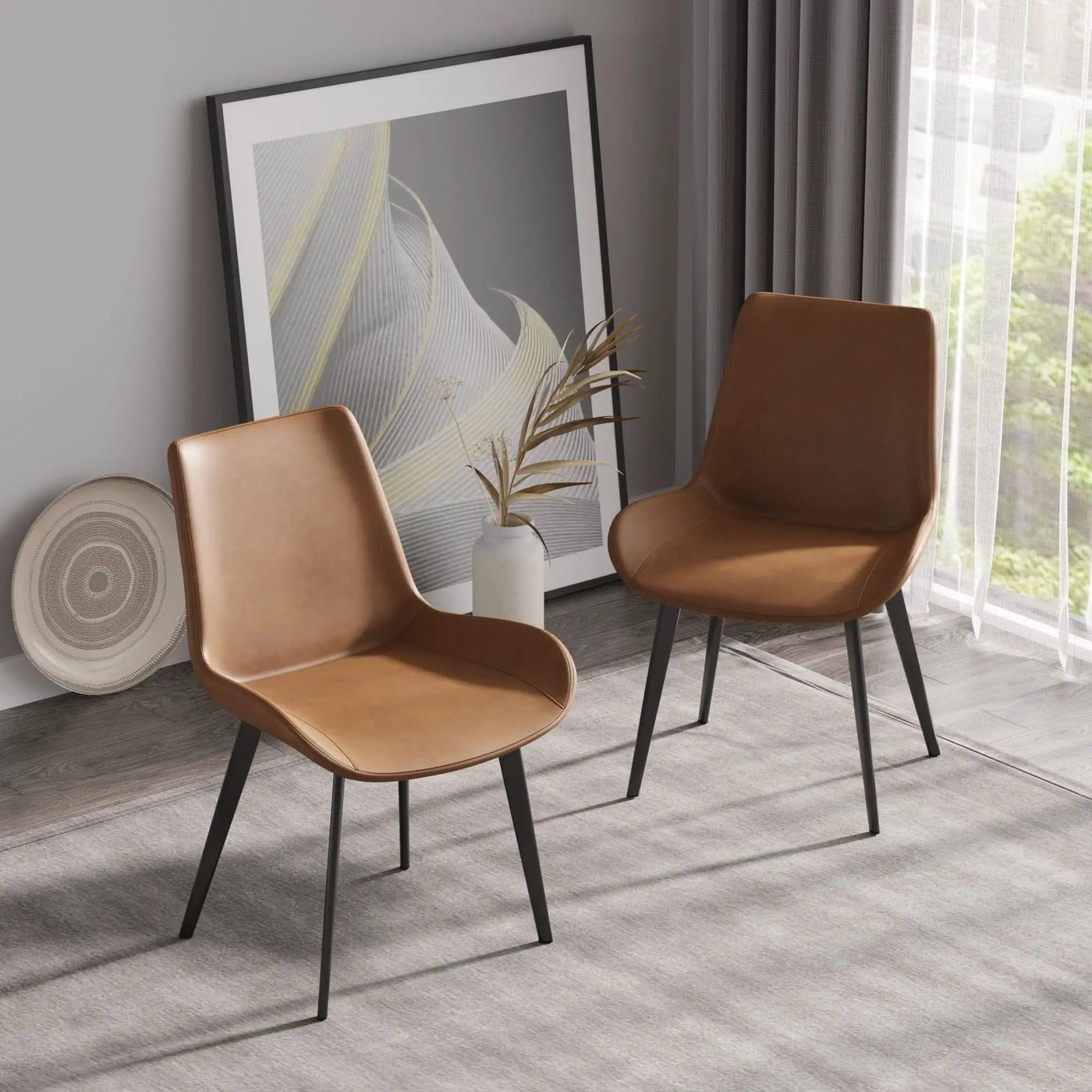 Modern Dining Chair Living Room Metal Leg Dining Chair (Set of 2) by HouseOfZazla