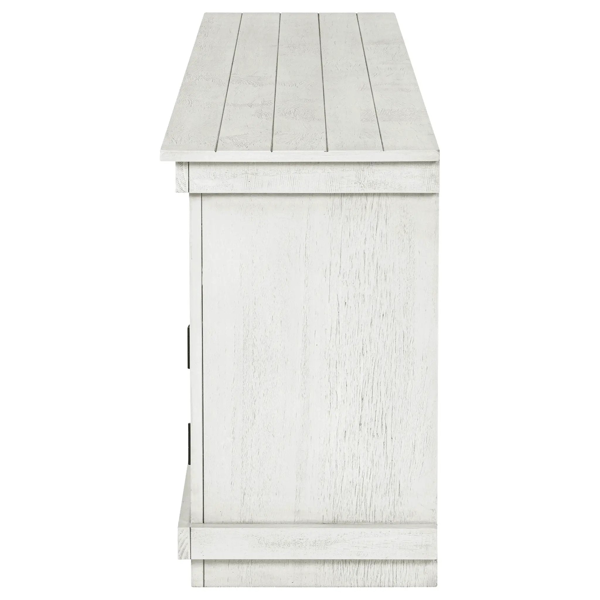 Payne 70-inch TV Stand Media Console Distressed White by Unique Piece Furniture