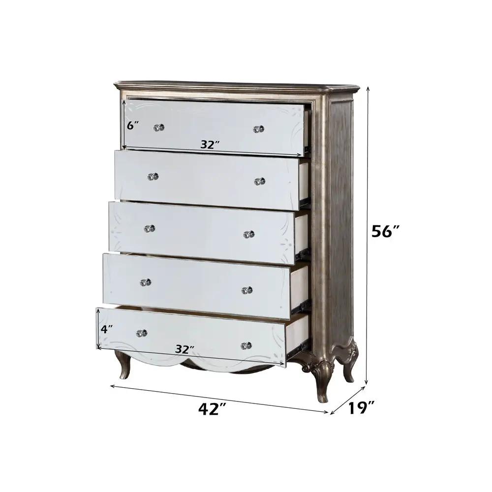 Esteban - Chest - Antique Champagne by Unique Piece Furniture