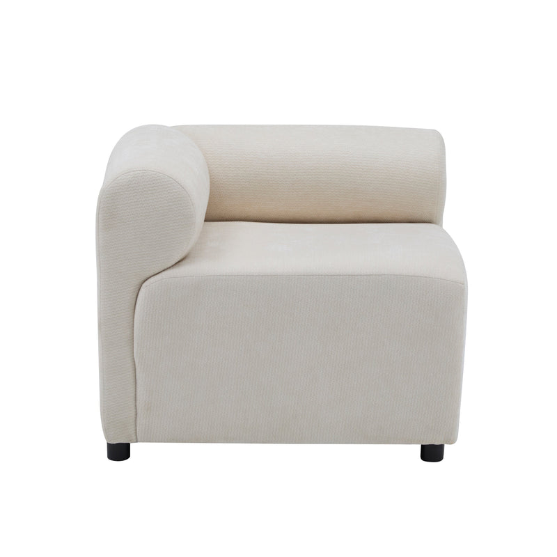Evelyn 109 in. 6-Piece L Shaped Modular Chenille Sofa Couch by HouseOfZazla