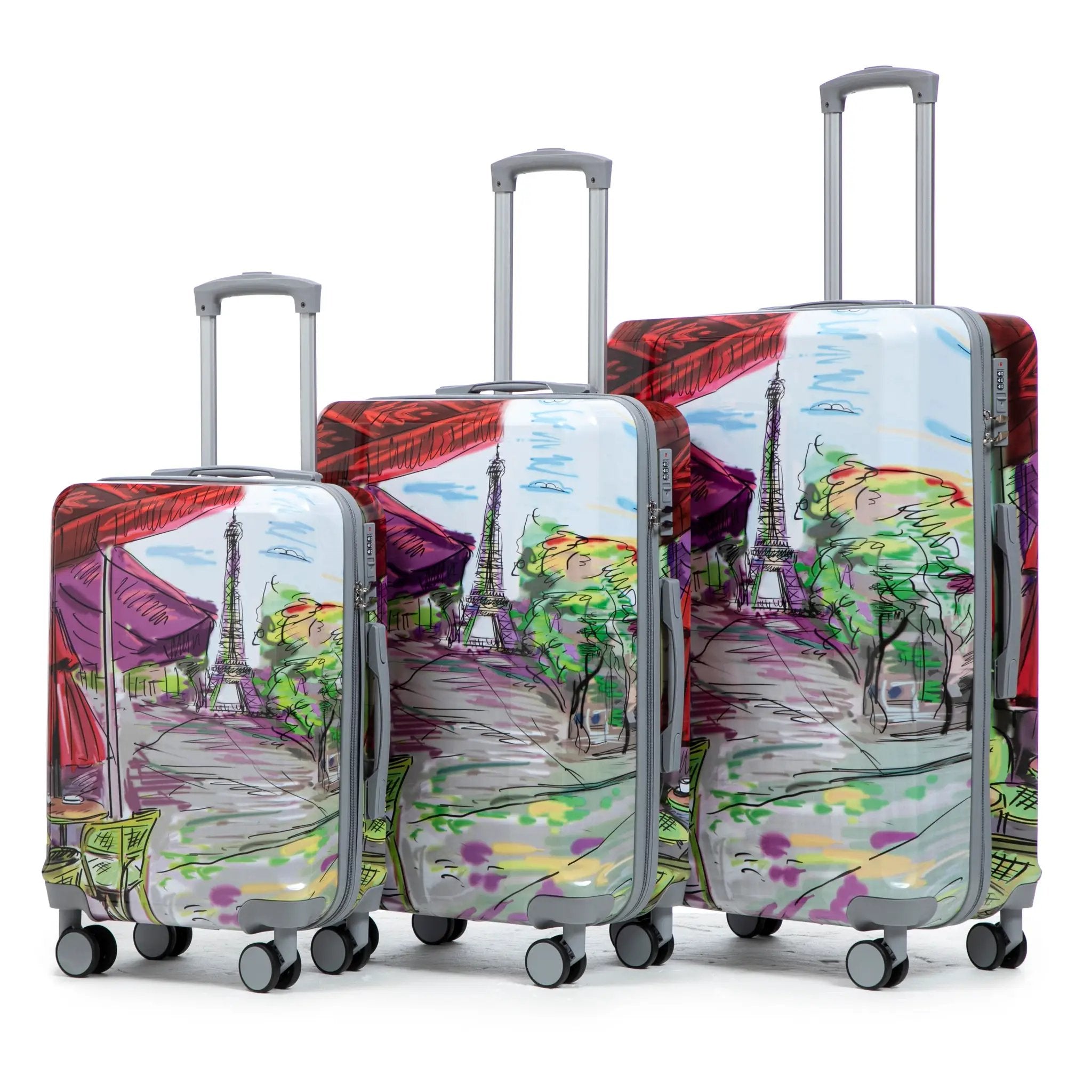 3-Piece PC Spinner Wheel Luggage Set by HouseOfZazla