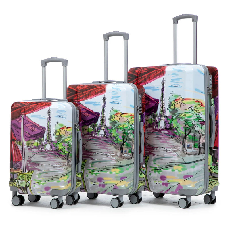 3-Piece PC Spinner Wheel Luggage Set by HouseOfZazla