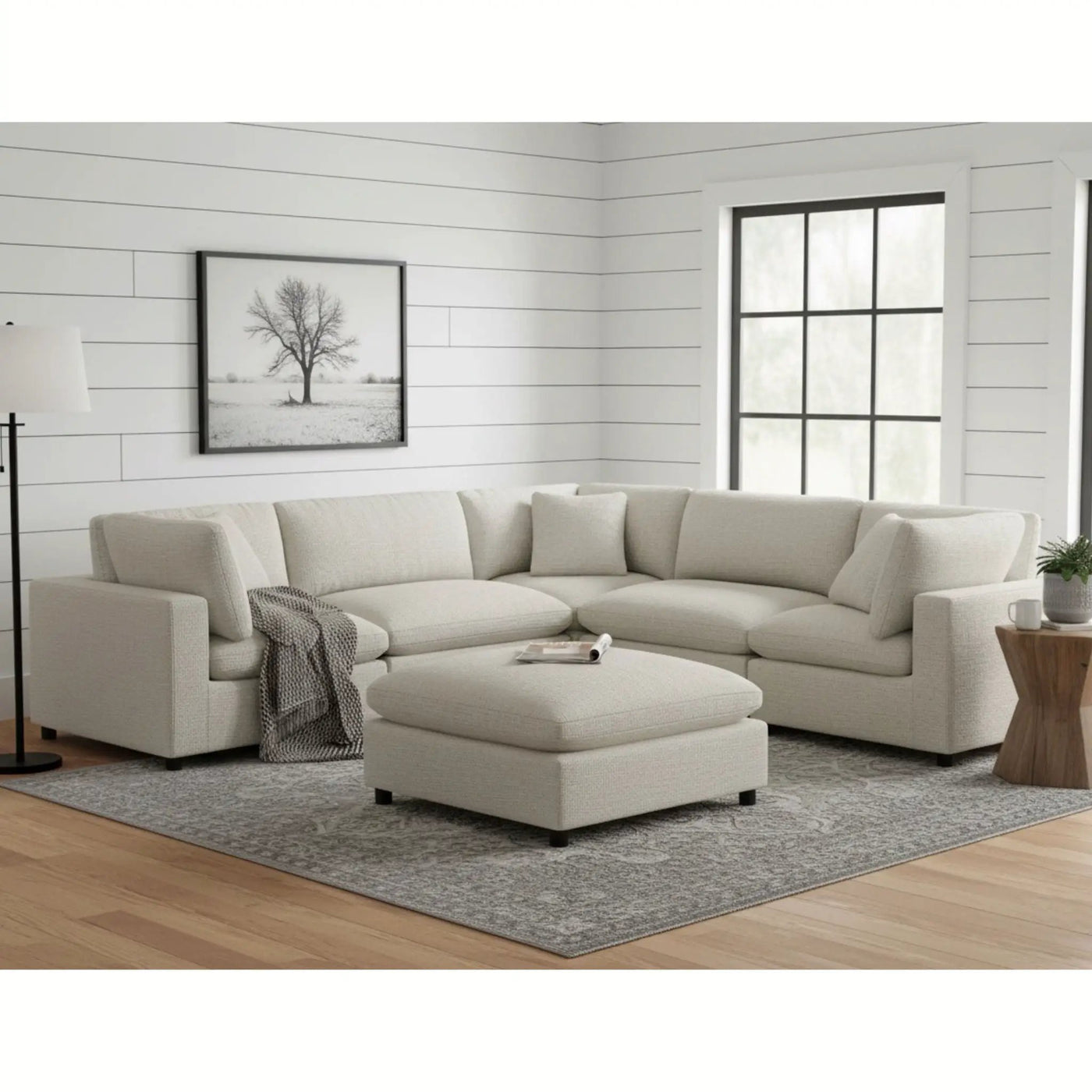Cassandra - Sofa With Ottoman by HouseOfZazla