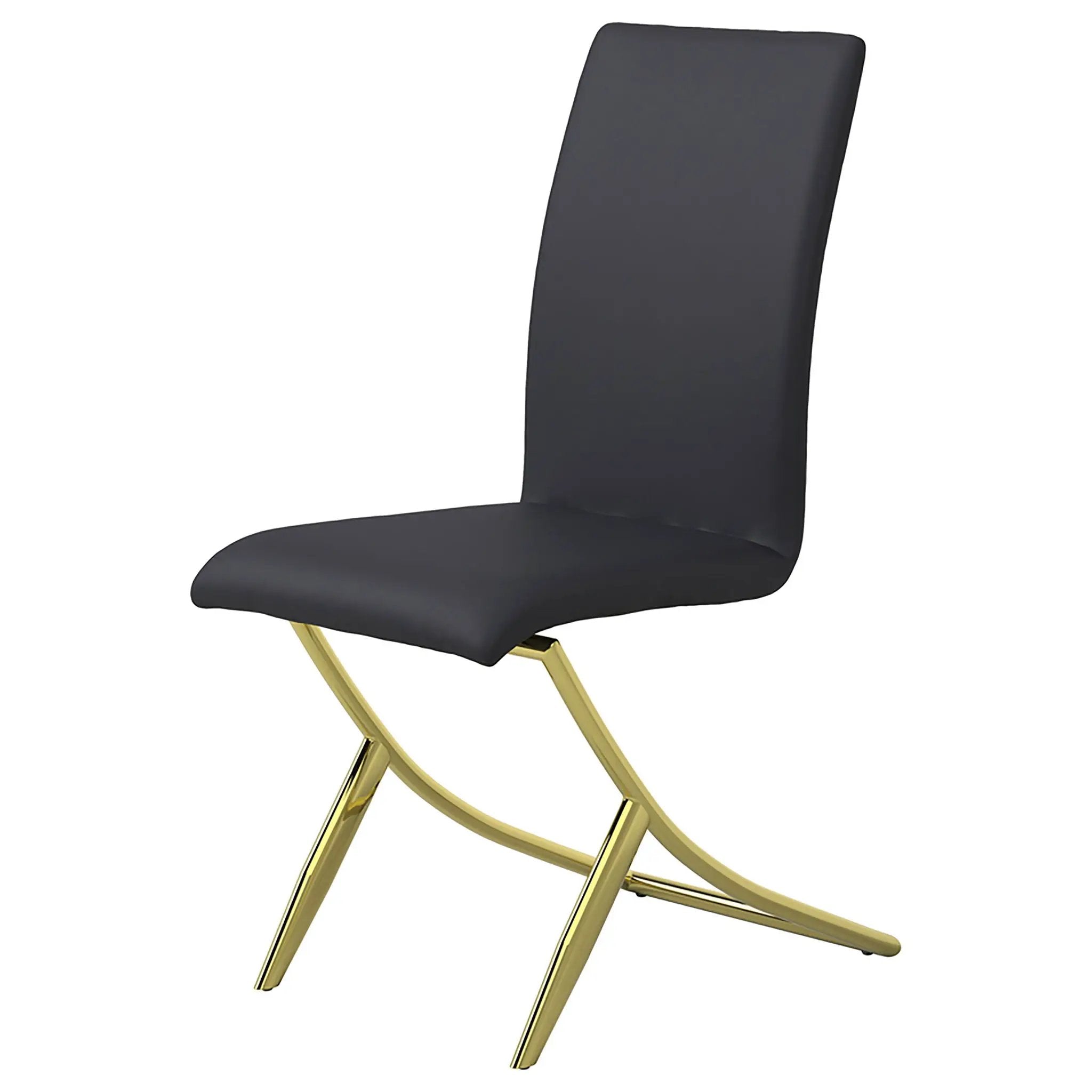 Carmelia Upholstered Dining Side Chair Black (Set of 4) by Unique Piece Furniture