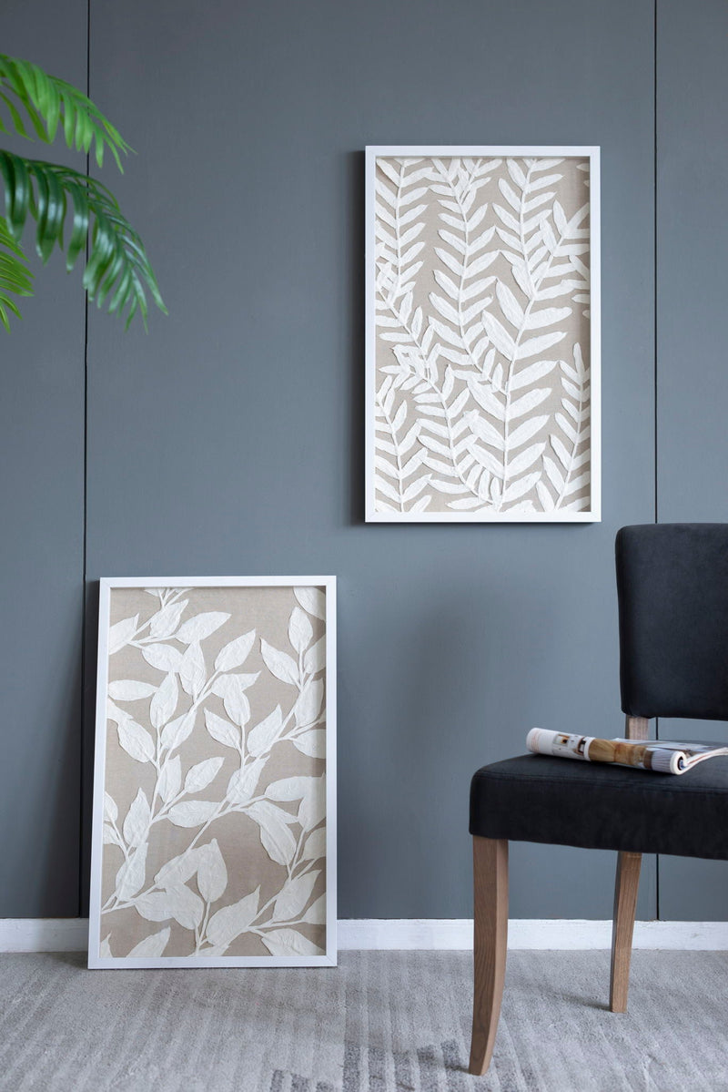 Shadow Box Wall Decor (Set of 2) - White by HouseOfZazla