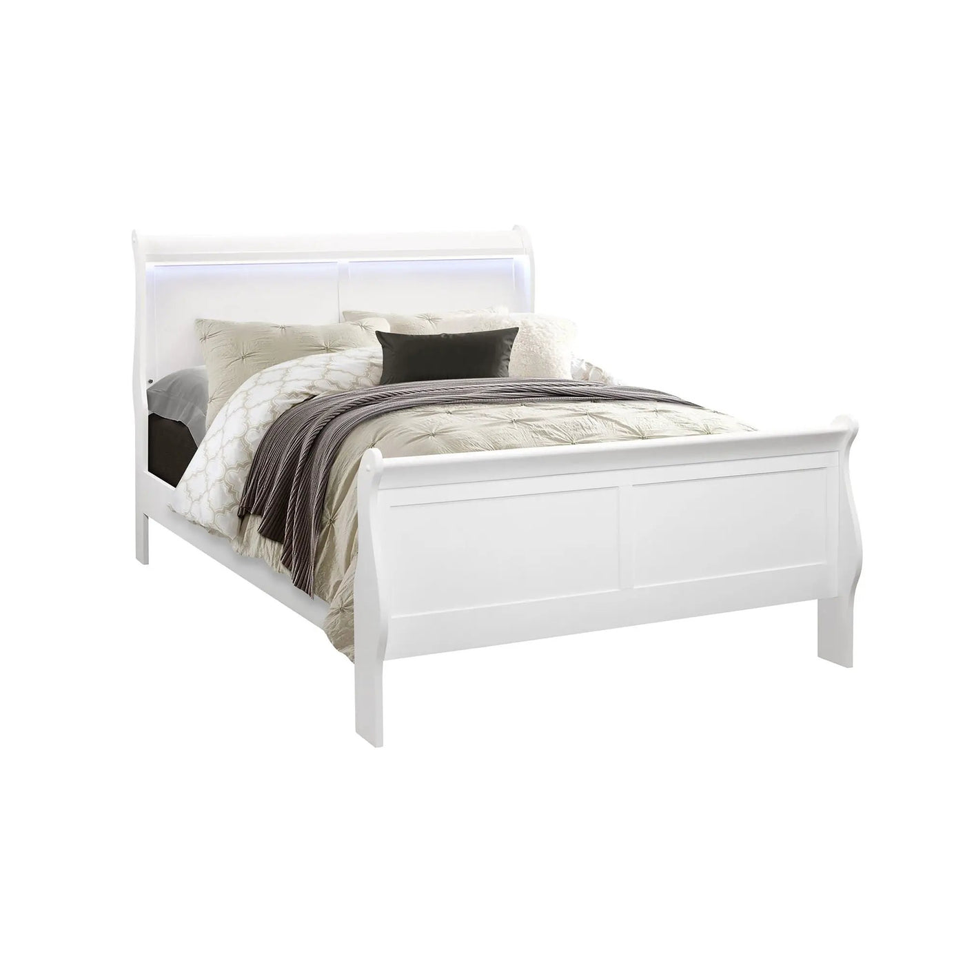 Charlston - 5 Piece Bedroom Set With LED Headboard by HouseOfZazla