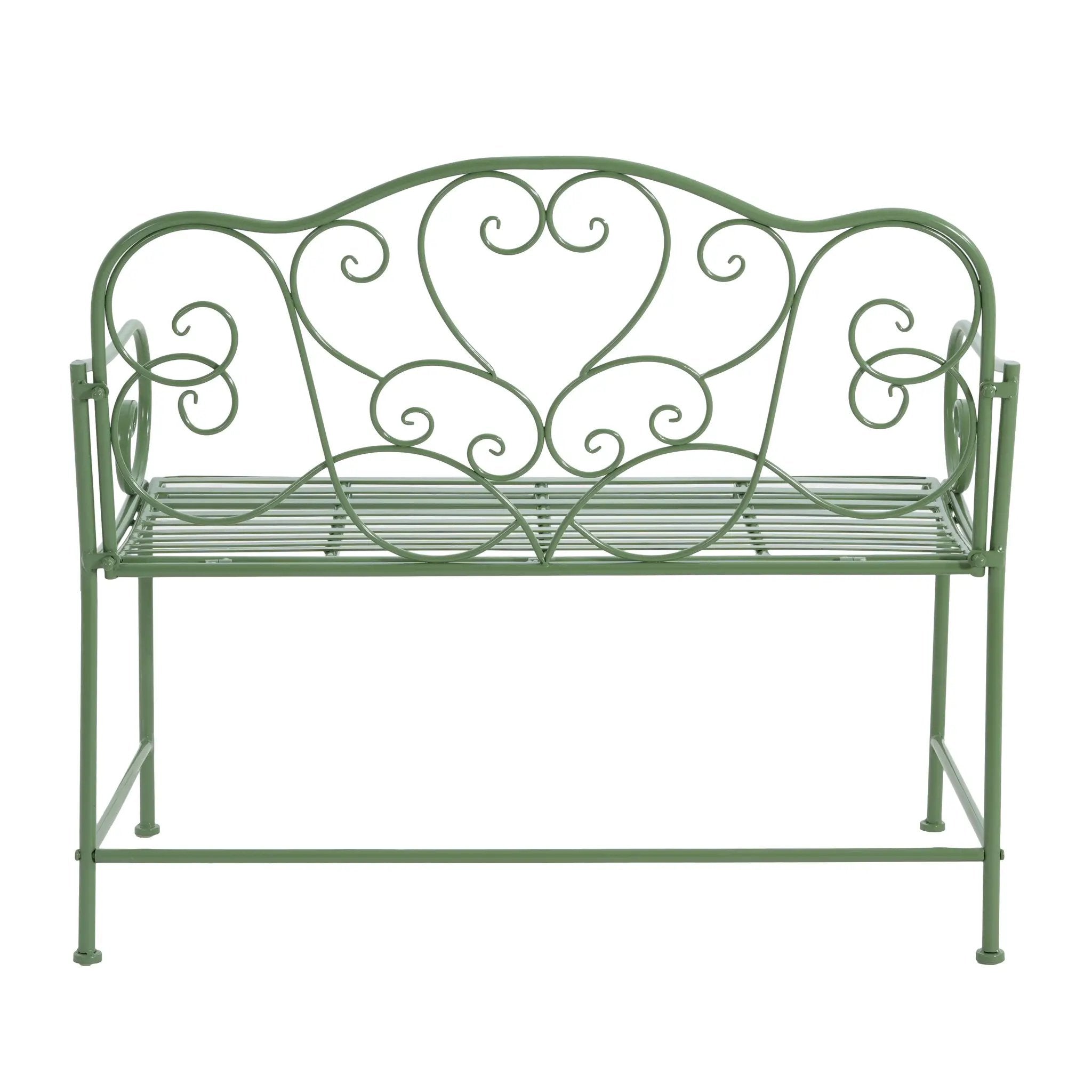 Sunnydaze Outdoor Garden Bench - Green by HouseOfZazla