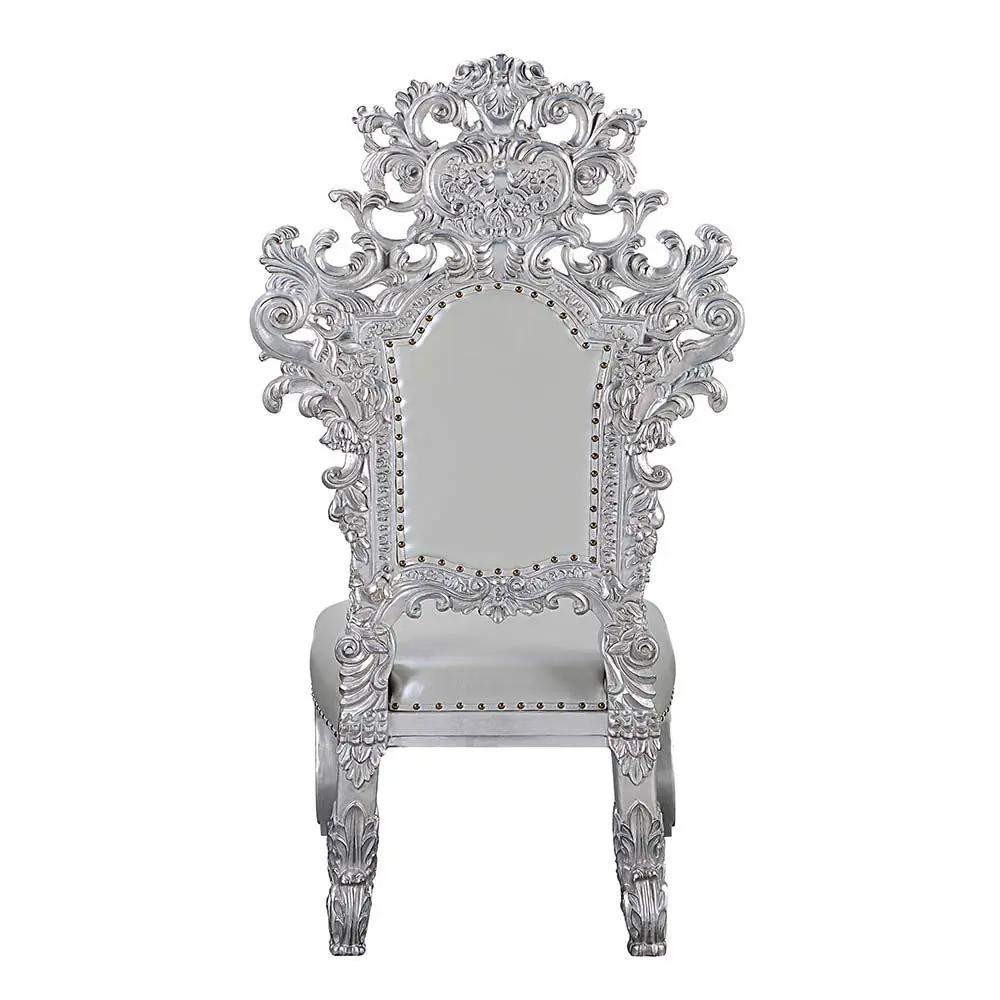 Valkyrie - Side Chair (Set of 2) - Synthetic Leather & Antique Platinum by Unique Piece Furniture
