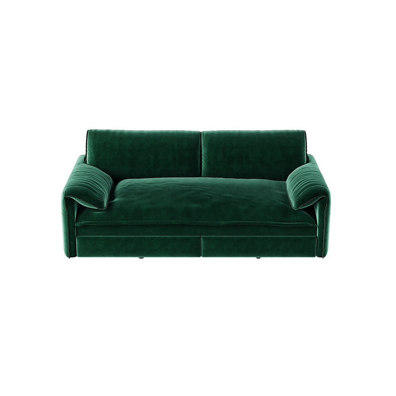 Queen Pull Out 3 In 1 Convertible Sleeper Sofa With Side Storage by HouseOfZazla