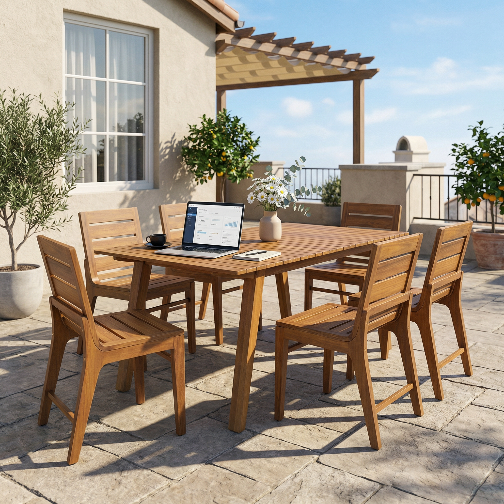 7-Piece Outdoor Dining Set by HouseOfZazla