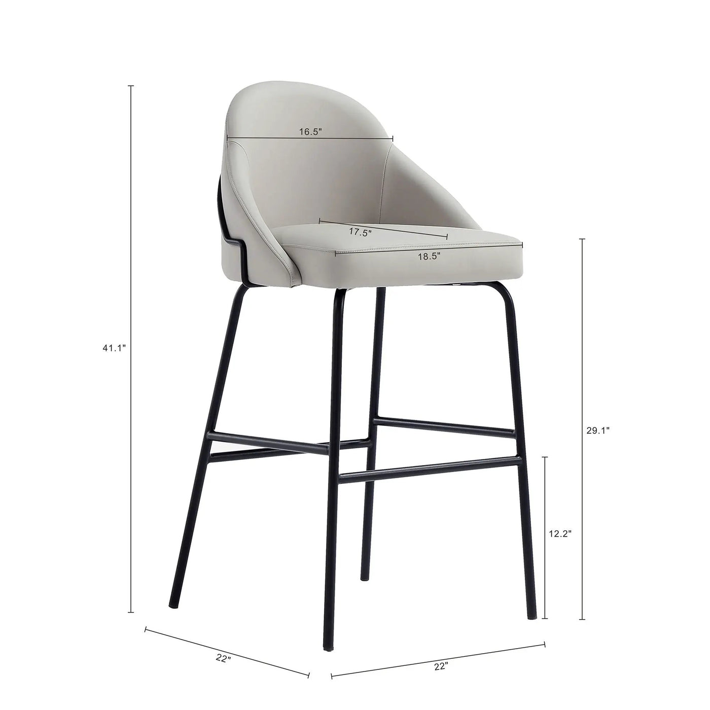 Gracie - Upholstered Barstool by HouseOfZazla