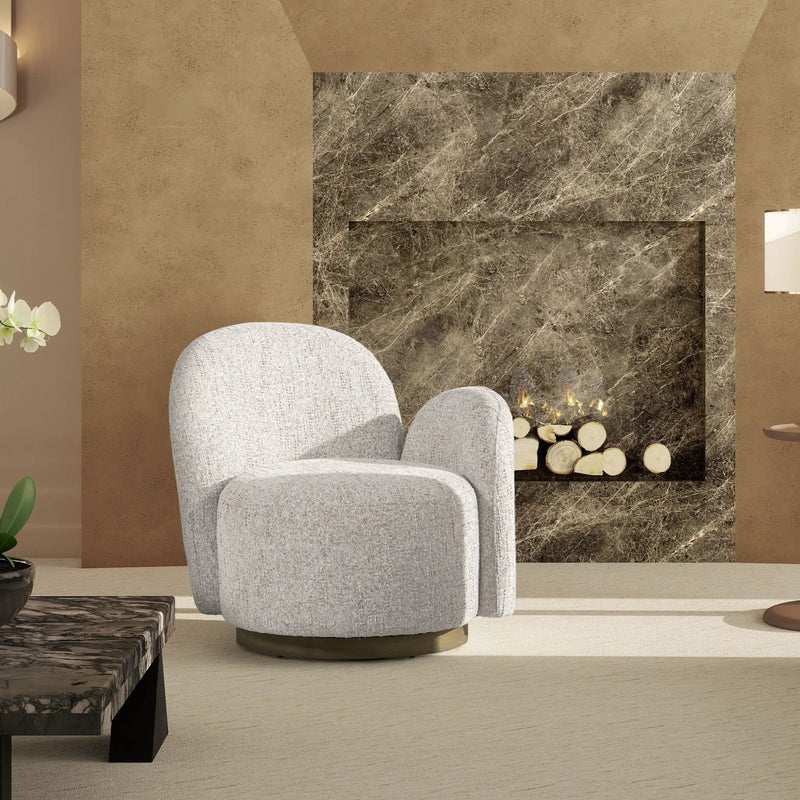 Duo - One-Arm Swivel Accent Chair by Unique Piece Furniture