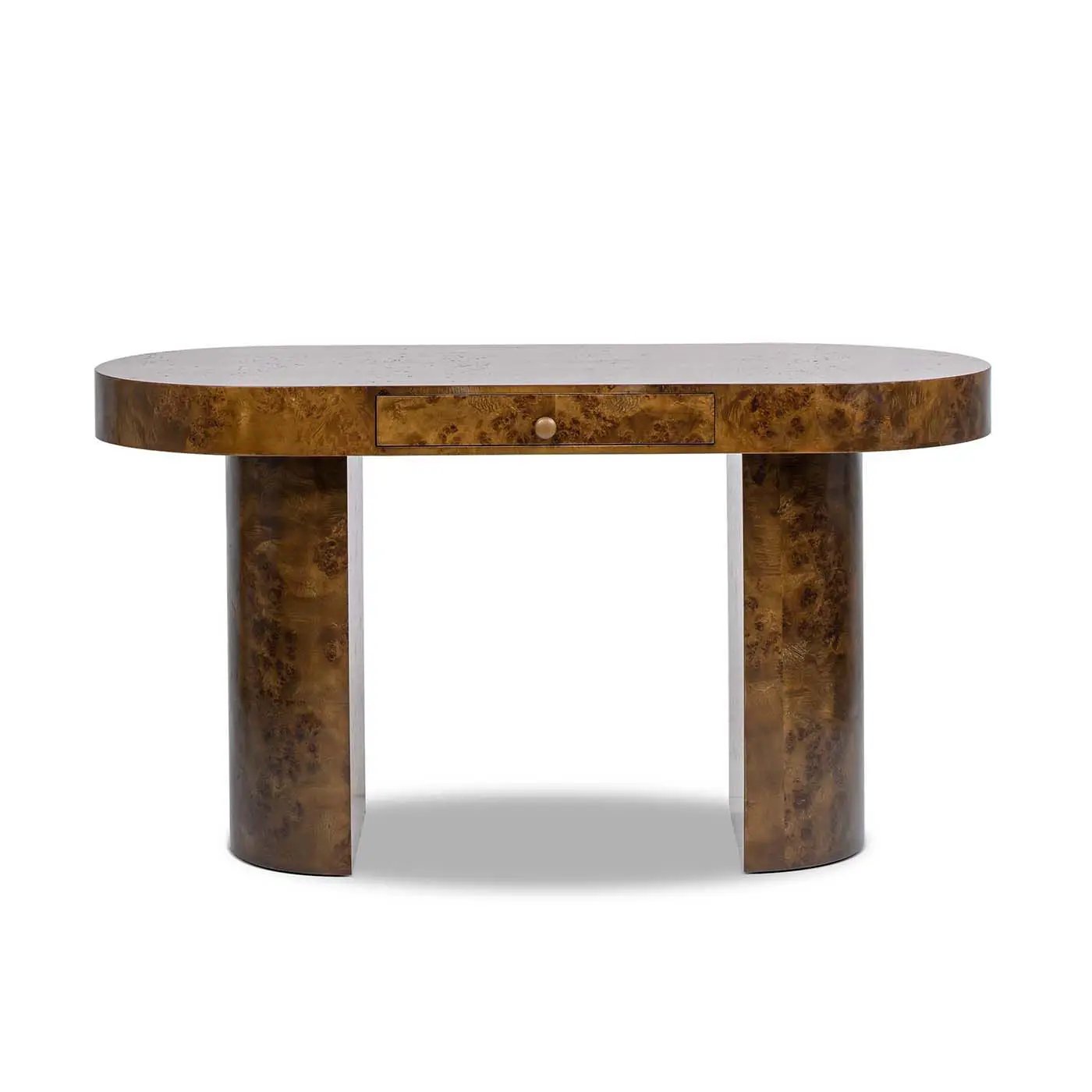 Jesse - Single Drawer Oval Computer Desk by HouseOfZazla