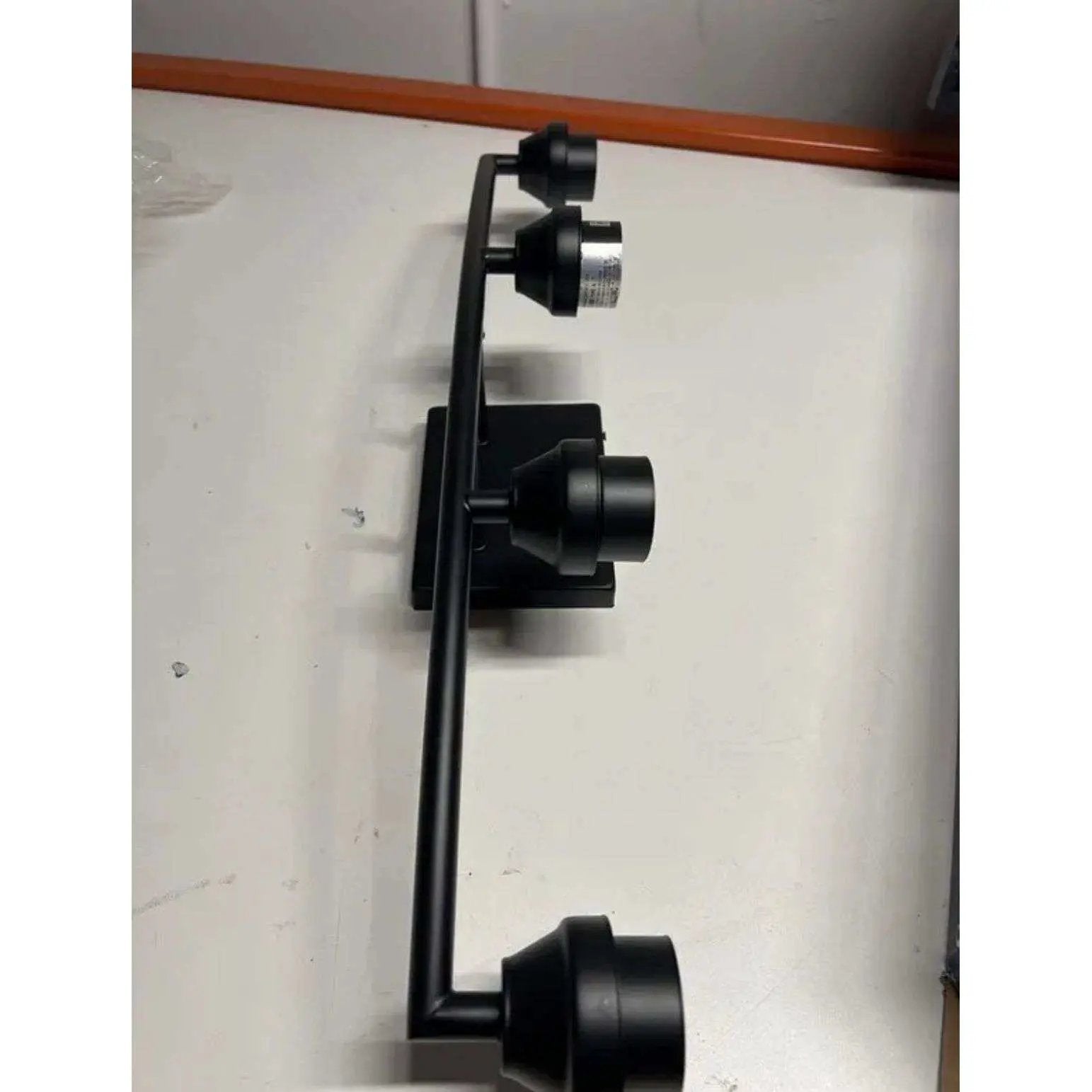 Style Selections 26.75-in 4-Light Black Transitional Vanity Light by Selzalot