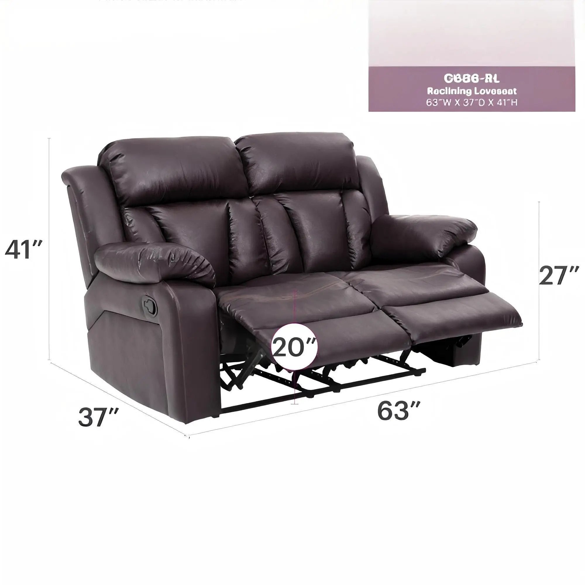 Daria - Cozy Padded Love Seat For Relaxation by HouseOfZazla