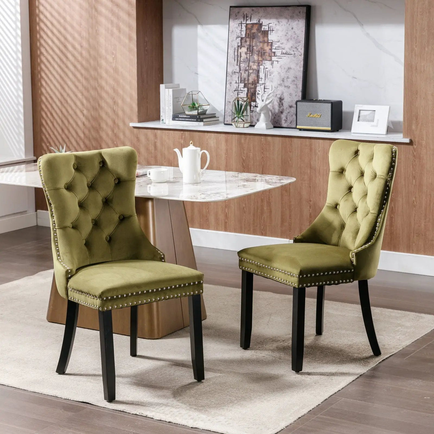 Nikki - High-End Tufted Dining Chair (Set of 2) by HouseOfZazla