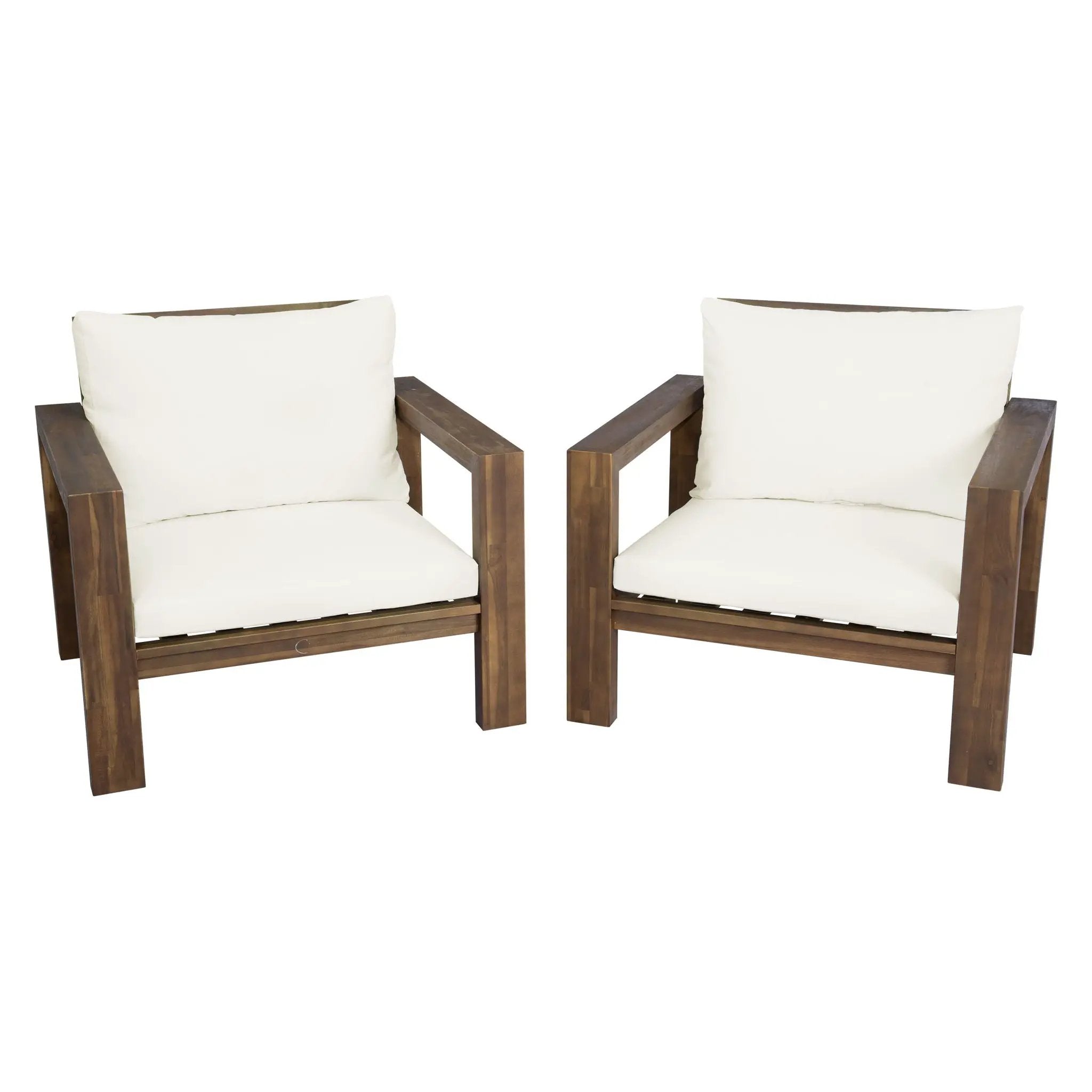 Stylish Outdoor Chair Set With Cushions For Garden (Set of 2) by HouseOfZazla