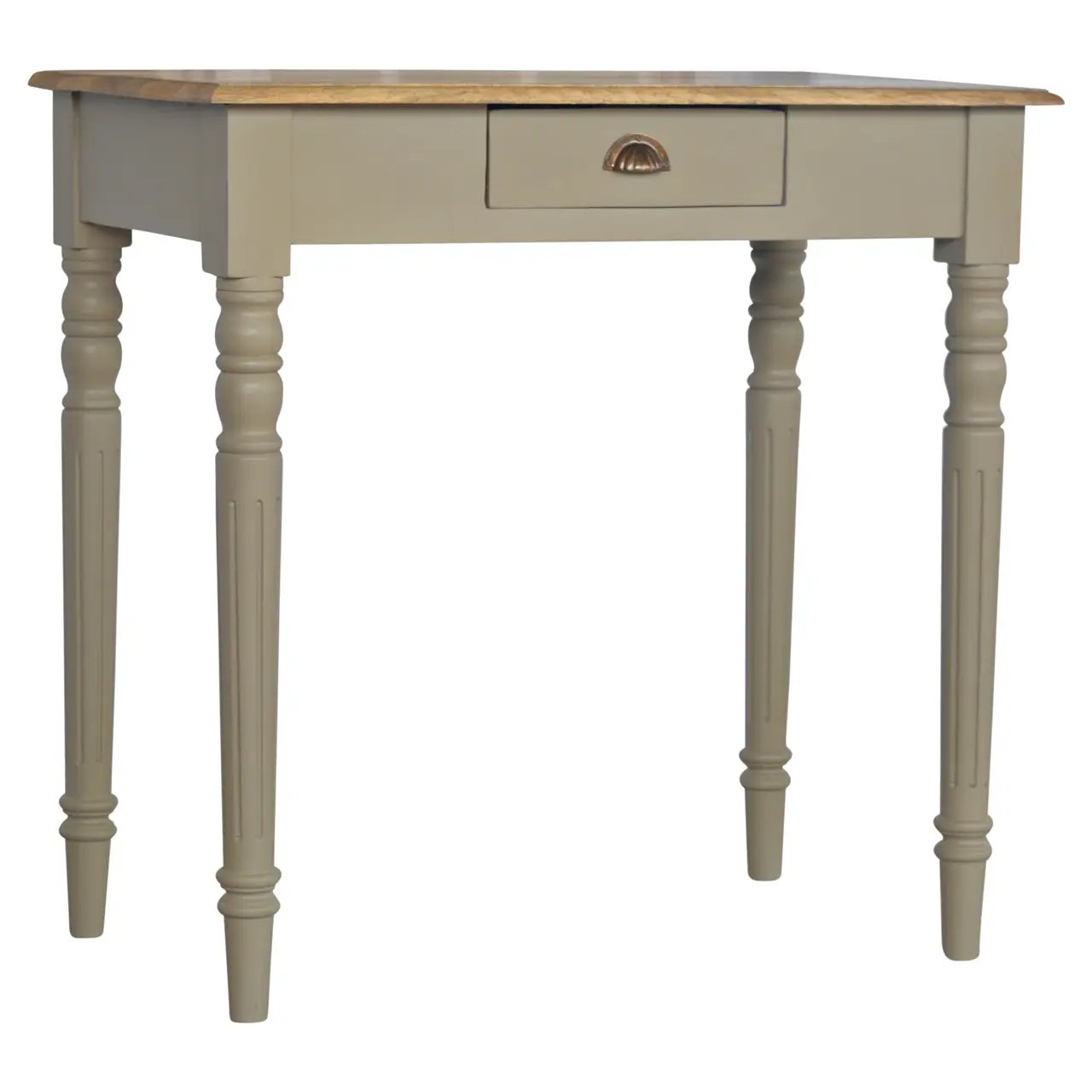 Solid Wood Hand Painted Writing Desk, 1-Drawer by HouseOfZazla