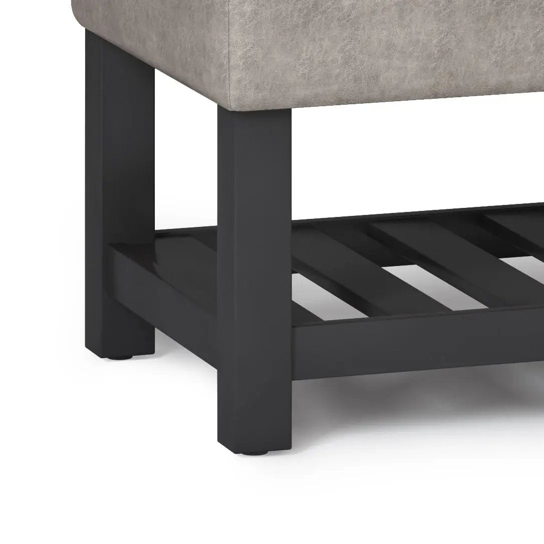 Cosmopolitan - Storage Ottoman Bench With Open Bottom by HouseOfZazla