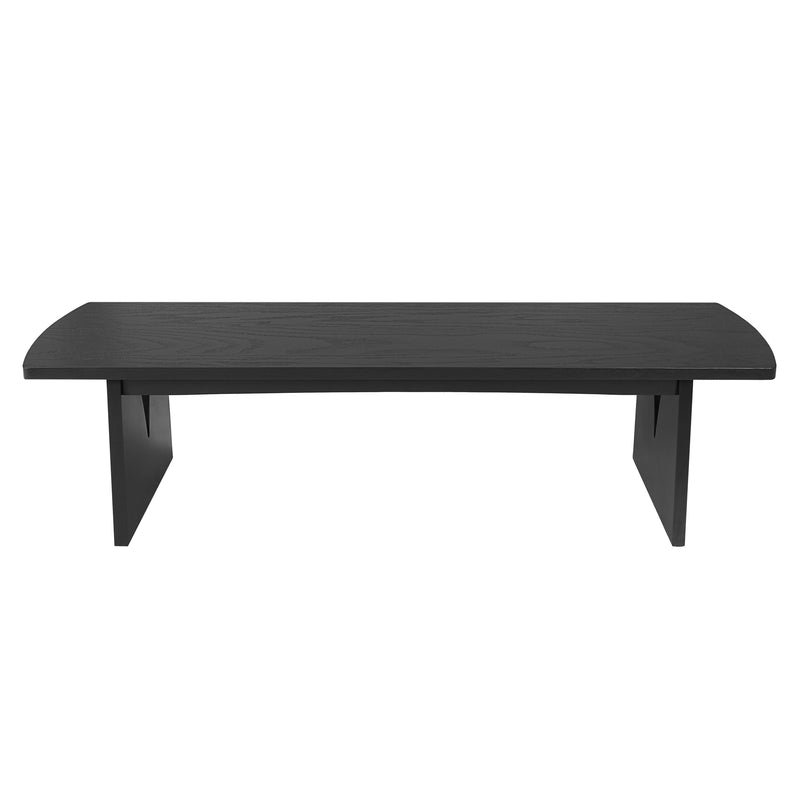 Black Modern Dining Bench, photo 7 of 10