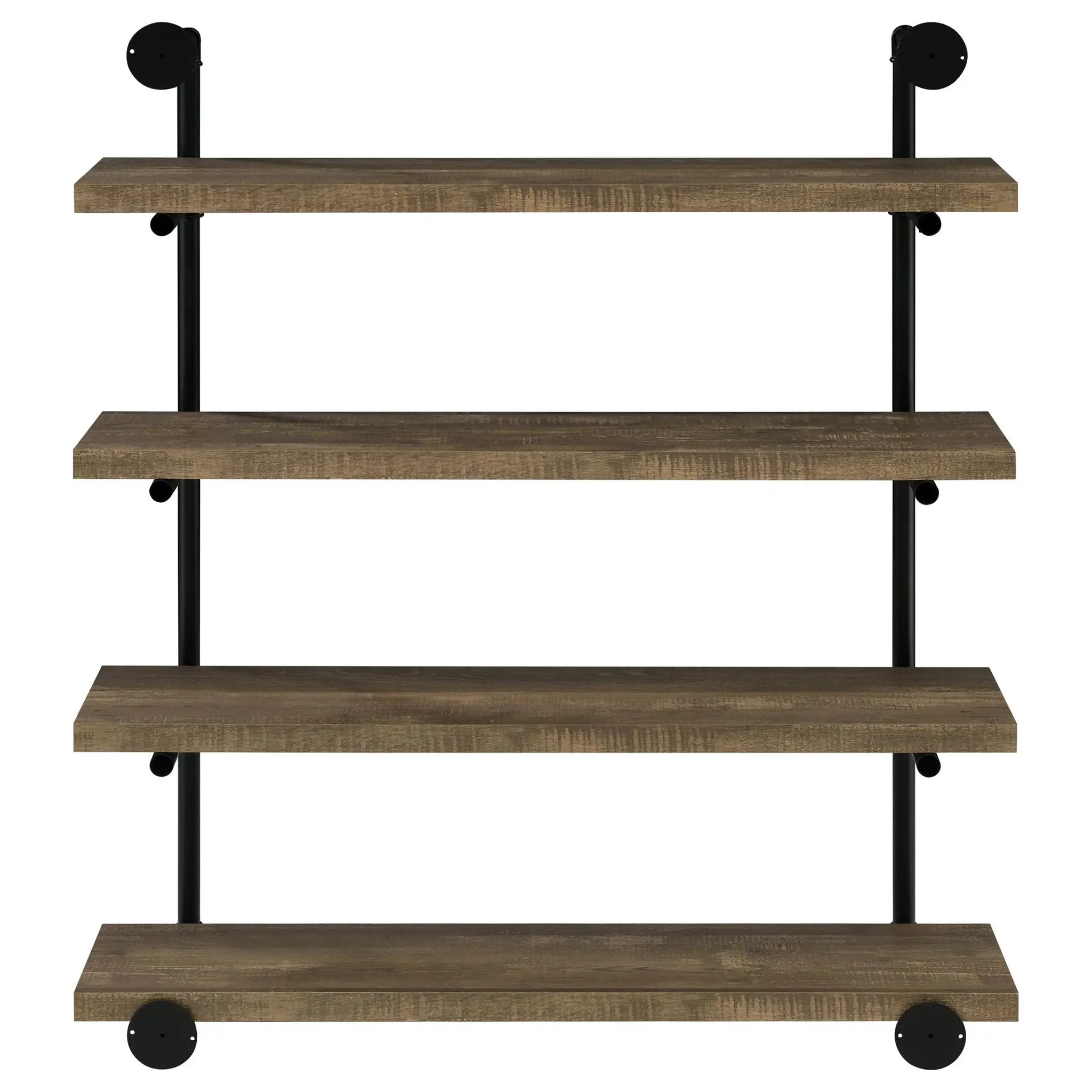 Elmcrest 39-inch 4-shelf Wall Bookshelf Rustic Oak by Unique Piece Furniture