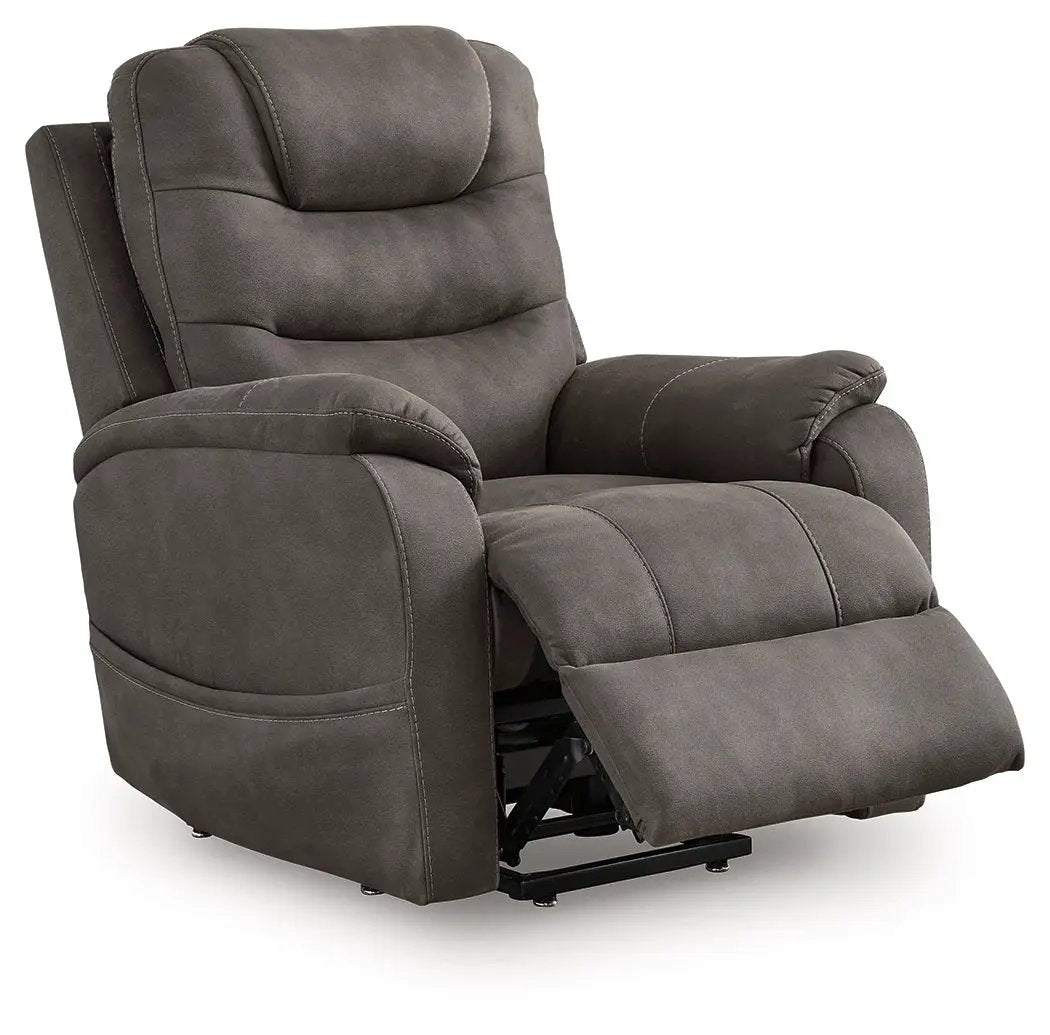 Snowfield - Power Lift Recliner - Gunmetal by Unique Piece Furniture