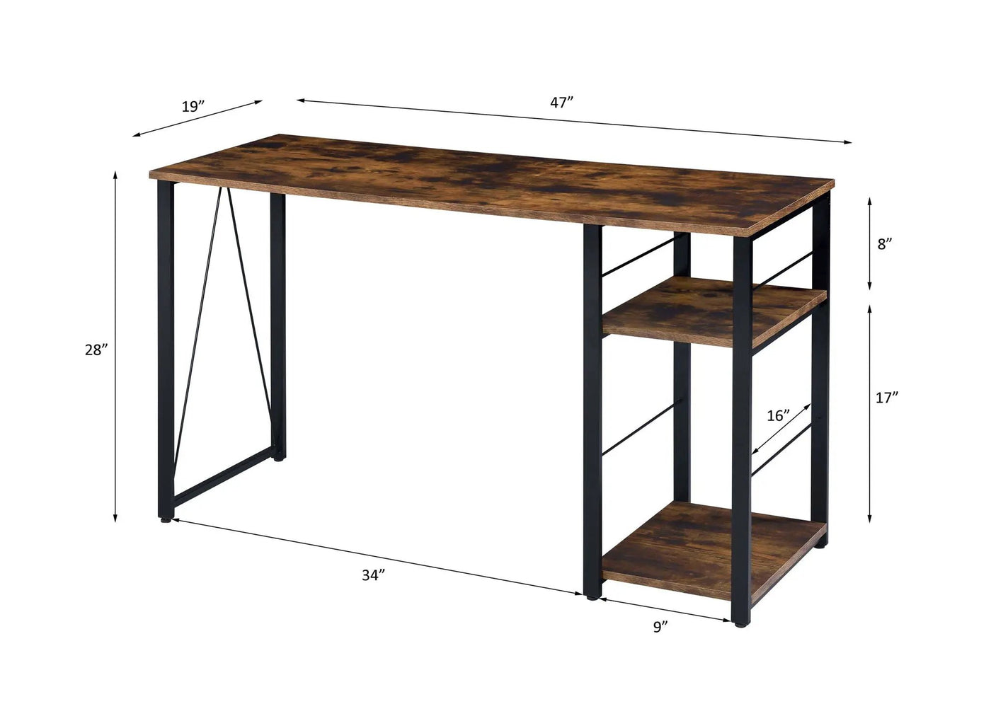 Vadna Writing Desk, Stylish Design by HouseOfZazla
